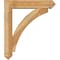 Ekena Millwork Thorton Arts and Crafts Rough Sawn Bracket w/ Offset Brace, Western Red Cedar, 6"W x 26"D x 30"H BKT0604X26X30THR03RWR - alternate 3